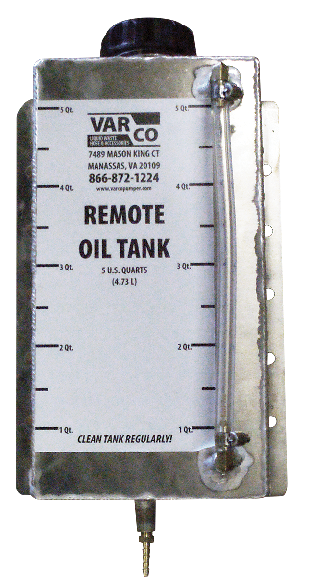 5 QT. ALUMINUM REMOTE OIL TANK AND PLASTIC CAP